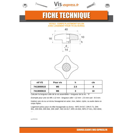 1 x BODY PLATIMONT to 4 STEERING WHEELS Linch Pin Screw M5
