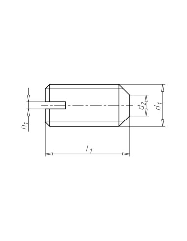 1 x Machine Screw Set Screw Slotted Cup Point...