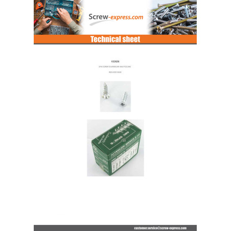 1 x Screw Spax Countersunk Head Pozi 3X15 Head Diameter: 5 WIROX micro screw