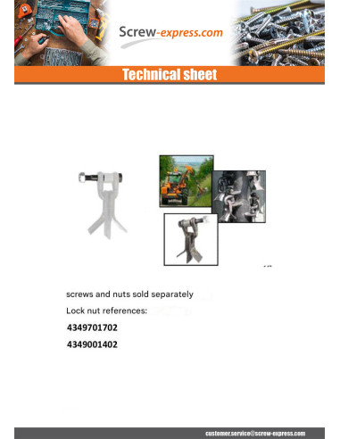 1 x Screw ROTOR RUDDLER 9/19X3"1/2 Class 10.9...