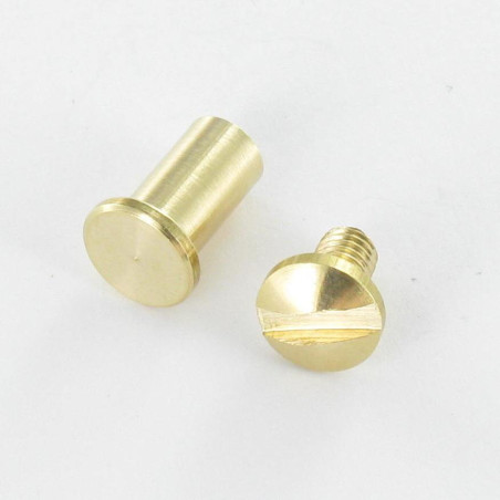 1 x Screw Bookbinder M4 Brass Linch Pin Tightening 15 to 20