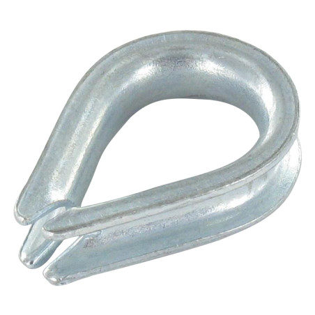 1 x Wire Thimble LIGHT Linch Pin Wire Rope Of 18 Zinc Plated