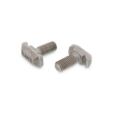 1 x Machine Screw Rectangular Head 14X33.7X10.5 M10X70 T40/22 Stainless Steel A4