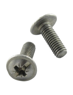 Machine Screw Mushroom Pozi And Slotted 6X20 Stainless Steel
