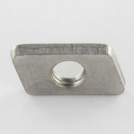 1 x Nut Rail Stainless Steel A2 13X27X4 M8 EDGE SHARP