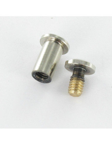 1 x Screw Bookbinder M4 Nickel Plated Brass...