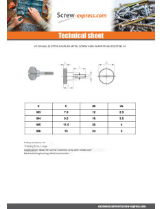 Slotted Knurled Thump Screws High Type Stainless Steel A1... 2