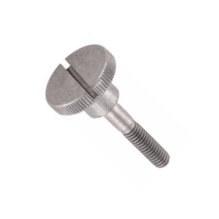 1 x Machine Screw Knurlled Slotted form High Stainless Steel A1 M4X12