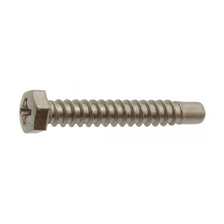 1 x Thread Rolling Screw Hexagonal Head Pozi Pilot Point Stainless Steel A2 5.5X45 Thread Length: 40