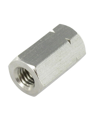 1 x Coupling Nut Hexagonal Stainless Steel A2...
