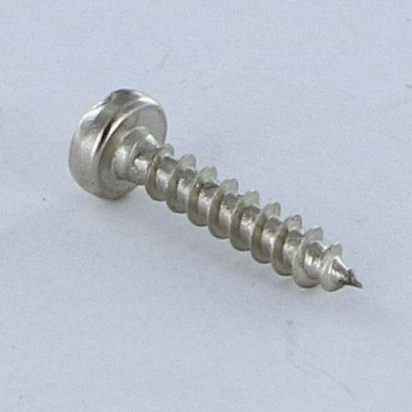 1 x Chipboard Screw Round Head Pozi And Slotted 3X15 Nickel Plated micro screw