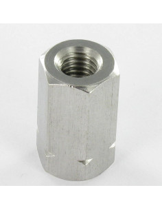 Coupling Nut Hexagonal Stainless Steel A2 M20 Length 60 S30 2