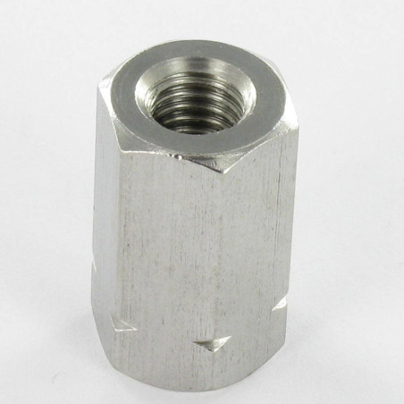 1 x Coupling Nut Hexagonal Stainless Steel A2 M20 Length 60 S30