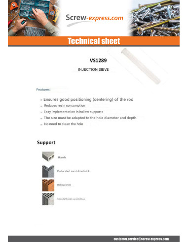 1 x SIEVE INJECTION Plastique RAWL 12X50