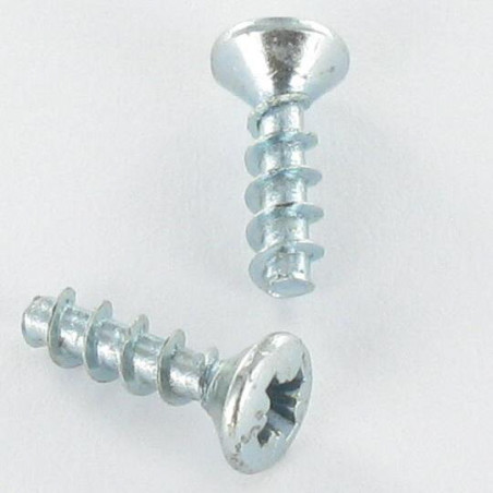 1 x Screw For Plastic Pan Countersunk Head Pozi 3X10 Zinc Plated micro screw