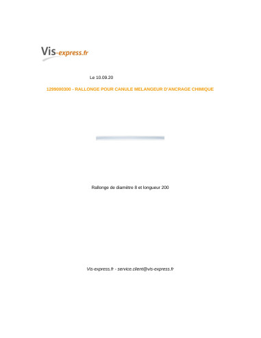 1 x EXTENSION 8X200 Linch Pin CANNULA MIXER