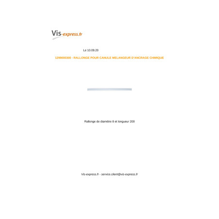 1 x EXTENSION 8X200 Linch Pin CANNULA MIXER