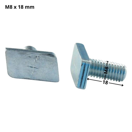 1 x Machine Screw T.LOSANGE M8X18 Zinc Plated