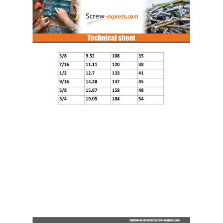 1 x Key UNC/UNF Steel 1/2