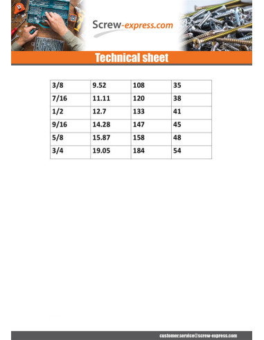 1 x Key UNC/UNF Steel 7/32