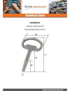 Key Of MANEUVER to Square Conical MALE 2