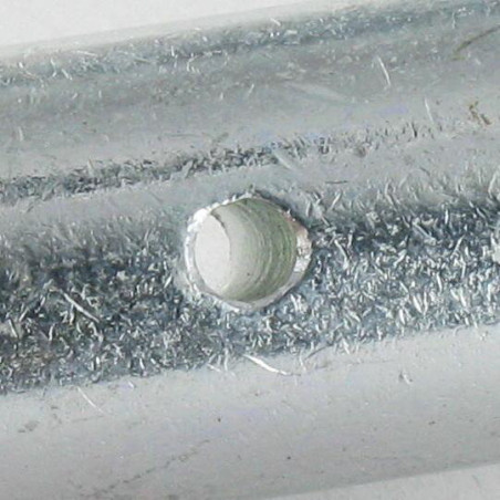 1 x Stake reinforcement for swimming pool 20/12X129 Zinc Plated 200 Hour Salt Spray Without Red Rust