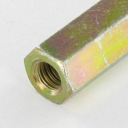 1 x EXTENSION Hexagonal Male/Female M6X10 10X80 TB6X15 Yellow Zinc