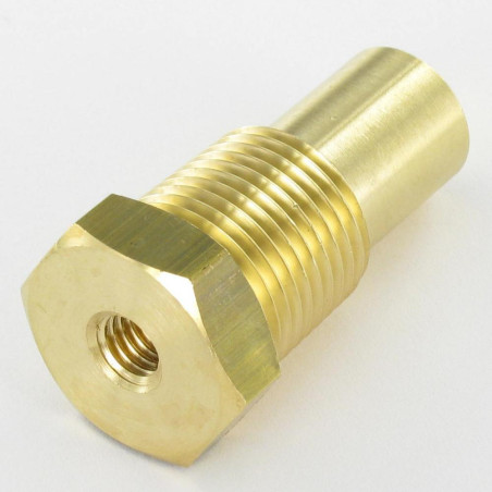 1 x Machine Screw Hexagonal Head THREAD Conical 14 Pitch THUMB 8X10 Brass