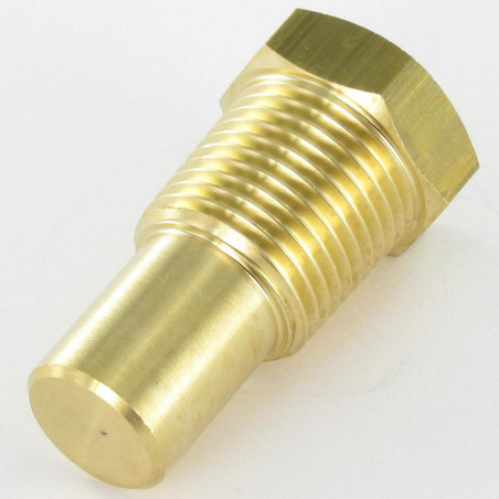 1 x Machine Screw Hexagonal Head THREAD Conical 14 Pitch THUMB 8X10 Brass