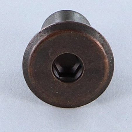 1 x Binder Nuts Flat Head Head Diameter: 15 Diameter Of Body 9 Lengh Under Head 15 M6 Hexagon Socket 4 BROWN