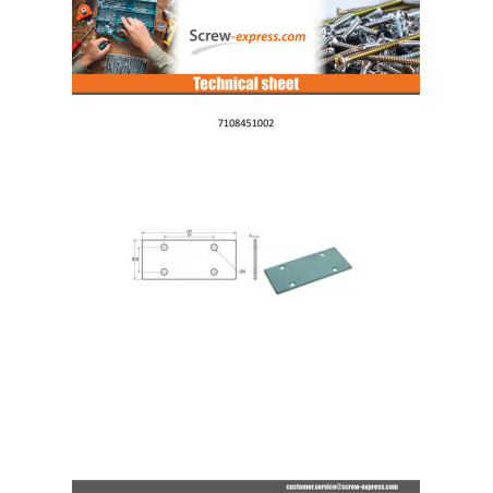 1 x PLATINUM ASSEMBLY Zinc Plated 45X101