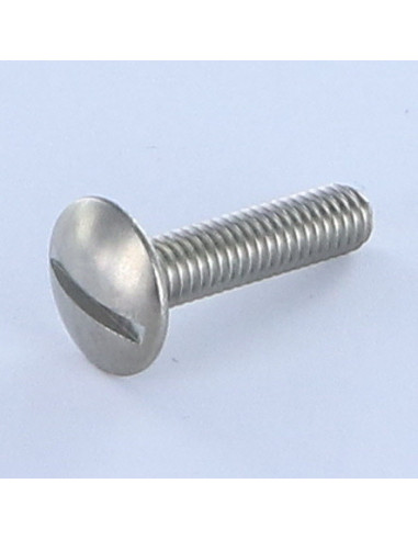 1 x Screw Mushroom Slotted Stainless Steel A2...