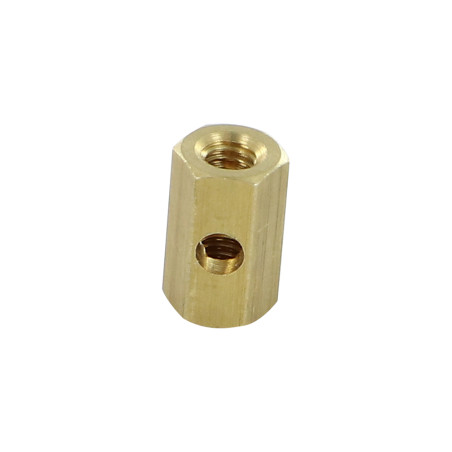 1 x TERMINALS Brass Hexagonal 7X12 Hole And Drill M4 Step 70 FLAT