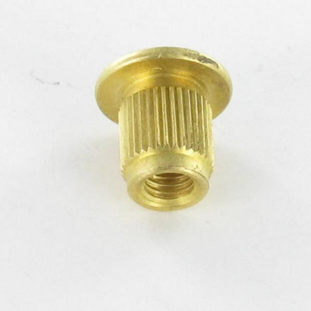 1 x Nut Bookbinder Knurled Brass M8 Head Diameter: 20 Lengh Under Head 16