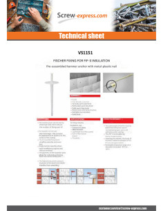 Fixation Fischer Linch Pin INSULATING FIF-S8/180 2