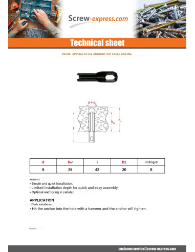 1 x Plug Linch Pin CEILING And LIGHTING 8X42