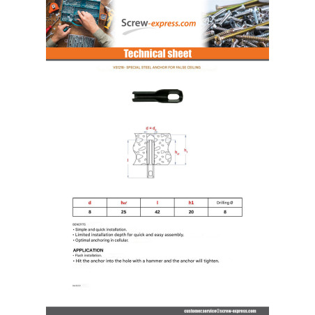 1 x Plug Linch Pin CEILING And LIGHTING 8X42
