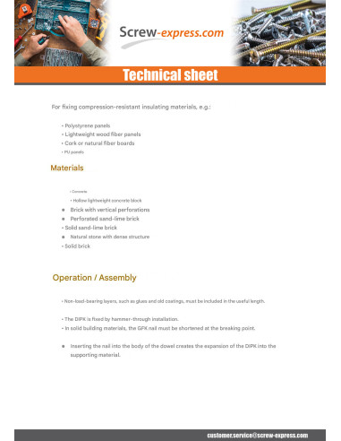 1 x Fischer INSULATING DIPK 10/60-80 2 pieces