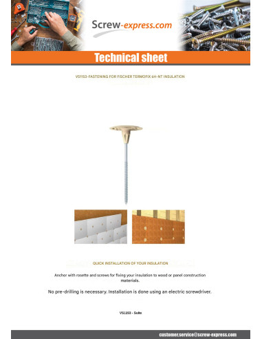 1 x Plug And Screw Fischer INSULATING 6H-NT 6X80