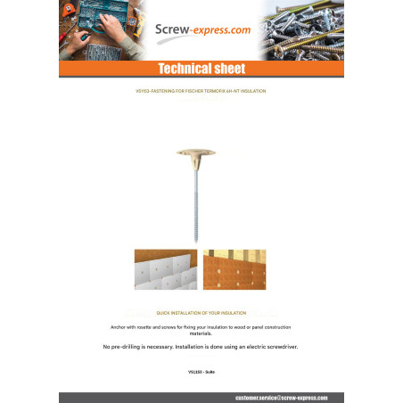 1 x Plug And Screw Fischer INSULATING 6H-NT 6X320