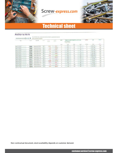 1 x Plug Nails Flat Head 8X45