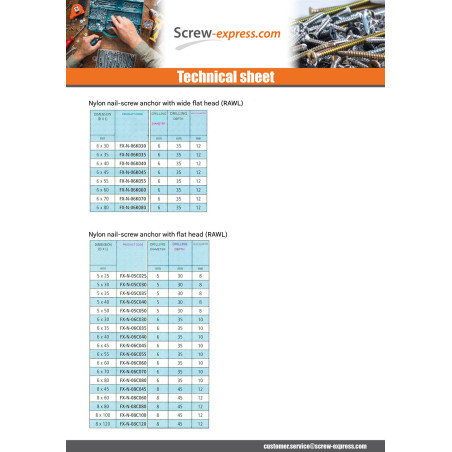 1 x Plug Nails Flat Head 8X75 Zinc Plated