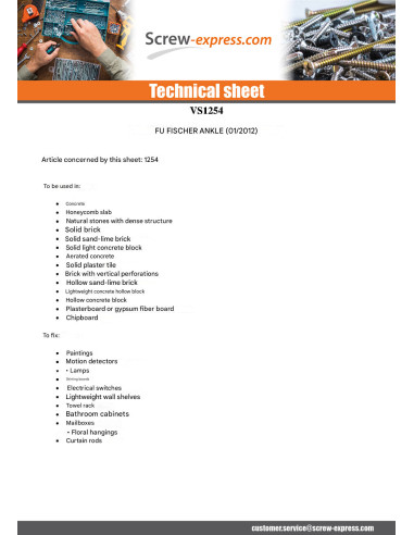 1 x Plug Nylon Fischer FU 6X35 53260