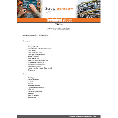 1 x Plug Nylon Fischer FU 6X35 53260