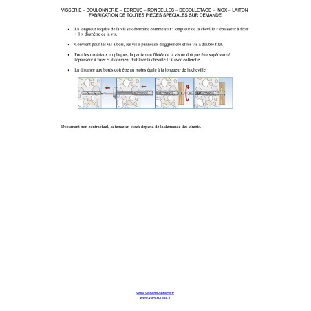 1 x Plug Nylon Fischer UX Without Collar 6X50