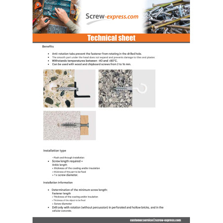 1 x Plug Nylon Without Collar Fischer S 4X20