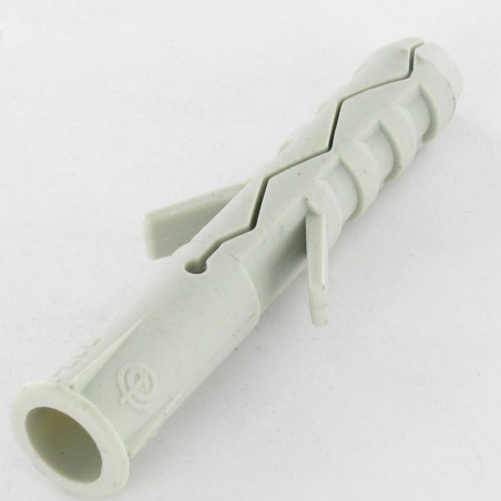 1 x Plug Nylon With Collar 8X40 Grey