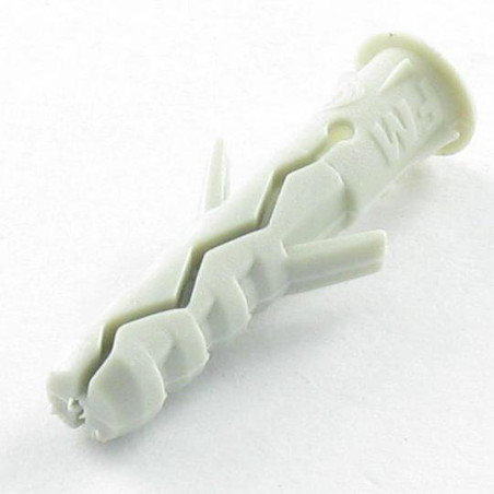 1 x Plug Nylon With Collar 5X25 Grey