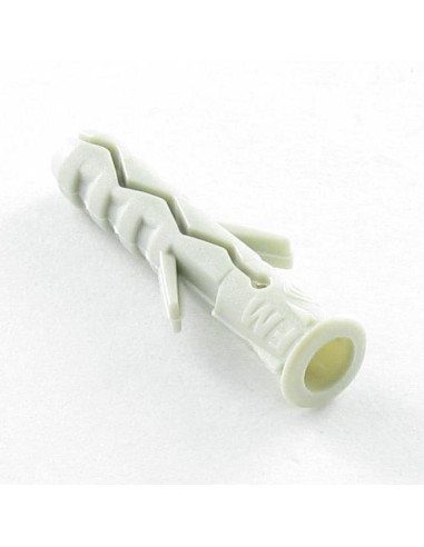 1 x Plug Nylon With Collar 5X25 Grey