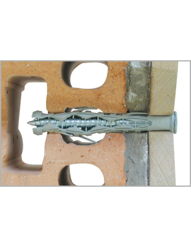 1 x Plug Long Nylon 10X200 + Screw Countersunk...